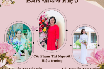 Giới thiệu đội ngũ cán bộ quản lý, giáo viên, nhân viên của nhà trường.